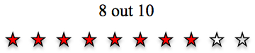 8 out of ten stars